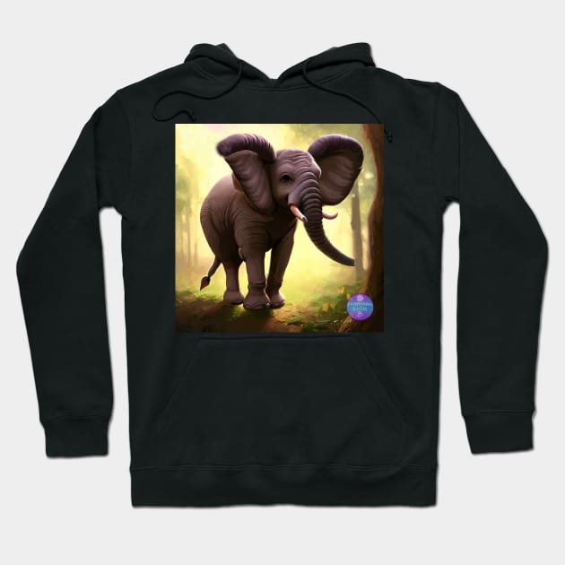 CUTE ELEPHANT Hoodie by Morrigan Austin